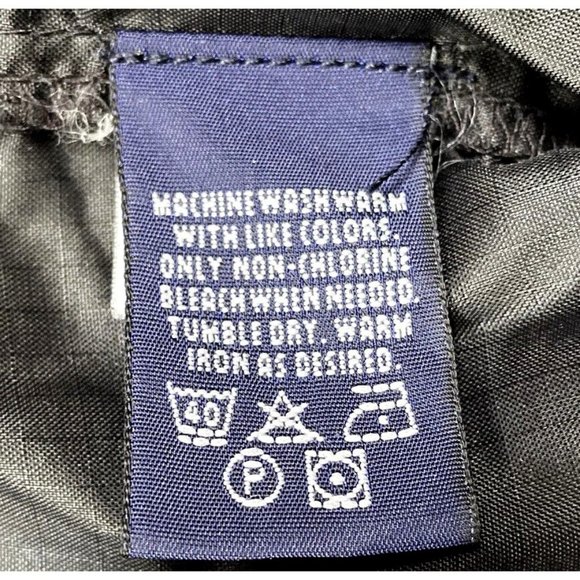 Eddie Bauer EBTEK Ripstop Windbreaker Jacket Mens Size M Black Full Zip Hooded - Picture 6 of 14